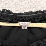 Guess  Cottagecore‎ Womens Tops XS Black Lace Layered Off The Shoulders Crop Photo 2