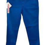 Fiorucci NWT  Royal Cobalt Blue Cotton Low Rise Skinny‎ Pants Trousers Size 31 Photo 0