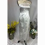 Lulus  On the Dance floor White Jacquard Fringe One-Shoulder Midi Dress XS Photo 2