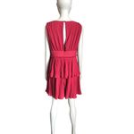 Lulus Lulu’s Red Deep V Pleated Dress Photo 3