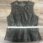 Dollhouse Outerwear Faux Leather Bikercore Grunge Vest Size Small 🖤 Photo 7