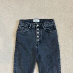 Reformation  Yuma Wash Black High Waisted Straight Button Fly Jeans Size 28 Photo 1