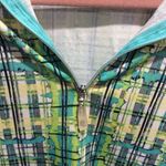 Bette & Court long sleeve print partial zip golf shirt womens Large L collar Photo 2