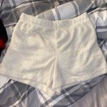 Target White Fuzzy Shorts Photo 0