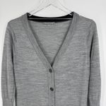 Smartwool  Front Range sweater small 100% merino wool cardigan button front gray Photo 2