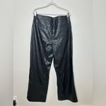 Pretty Little Thing  Plus Faux Leather Seam Detail Wide Leg Pants Photo 3