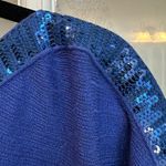 Guess by Marciano Guess Y2K Blue Metallic Shimmer Bodycon Dress with Sequin Accents Size Medium M Photo 2