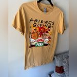 Friendsgiving Friends Themed Thanksgiving Central Perk Shirt Size Small Gold Photo 2