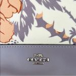 Coach  Canvas/leather Crossbody Bag With Floral Print Purple And White Photo 2