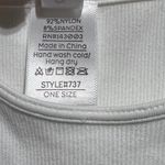Super cute white tank bodysuit Size M Photo 2