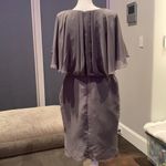 Women’s Gray Chiffon Bat Wing Sleeve Formal Party orBridesmaid Dress NWOT Medium Gray Photo 3