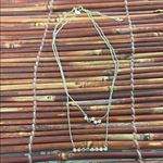 Loft  Gold Layered Necklace Set Minimalist Design Photo 2