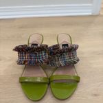 Zac Posen  Multicolor Fringe Green Heels  Photo 1