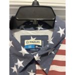 Magellan outdoors Dress Women’s 2XL Flag USA Red White Blue Classic Fit UPF 30 Photo 2