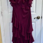 Ralph Lauren NWT Purple Ruffle-Trim Crinkle Georgette Gown dress w flutter skirt Photo 6