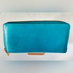 Ralph Lauren Lauren Tate Zip Around Leather Wallet Pick A Color Turquoise Photo 1