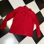 APC x Vanessa Seward Silk Blouse Frilly Collar Button Down Shirt Blouse size M Size M Photo 4