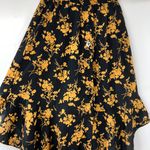 Floral Skirt Black Size M Photo 0
