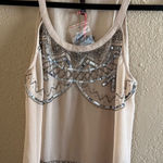 Raga  Beige Tank Top with Silver Embellishments‎ Photo 0