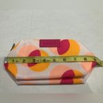 Clinique  Pink Orange Circle Makeup Cosmetic Travel Toiletry Bag NEW Photo 3