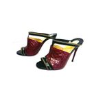 Christian Louboutin  Akenana Red Python Mules EU 36 – Exotic Luxury Slip-On Heels Photo 5