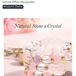 Natural Stone Crystal Lanyard for Women For Badges And Keys Pink Photo 3