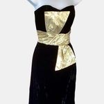 Dave & Johnny Velvet Prom Dress Black Size 10 Photo 3