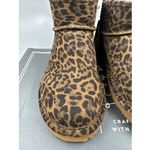 Alpine Design New Animal Print Suede Ankle Boots Booties  Shearling Lined Sz 7 Photo 3