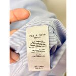 Rag and Bone  Allie Stripe Long Sleeve Cotton Button-Up Shirt Blue Women's Size S Photo 5