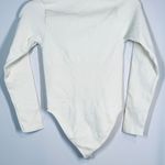 Long sleeve shape wear bodysuit sz Medium ivory stretchy like new Tan Photo 2