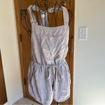 Wilfred Light Gray Women's bohemian summer Denim Overalls 100% Lyocell size S Photo 2