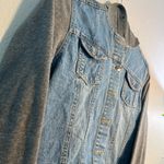 Y2K Vintage 2000s Blue and Gray Jean Jacket with Cropped Style SZ M Coat Size M Photo 2
