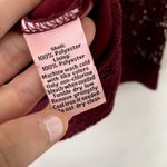 Juicy Couture red lace long sleeved shirt classic semi formal top floral Photo 3