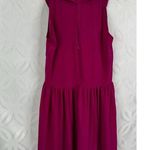 Saloni Suzi Ruffle Lace Trimmed Crinkled Gauze Maxi Size 6 Dress Magenta $625 Pink Photo 12