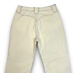 Et Clet Lightweight Denim Embroidered Jeans Wide Leg Western Cream Brown Medium Photo 7