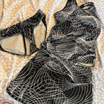 Skirt Sports Skort Tank And Bottom Ladies Size Small Black White Geometric Print Photo 0