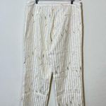 Anthropologie NWT  Porridge Cream Striped Wide Leg Trouser Pants Womens Size 12 Photo 7