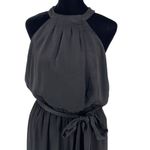 Dress Forum Womens Halter Tie Waist Cut-Out Sleeveless Jumpsuit Black Medium NWT Photo 2