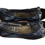 AGL Attilio Giusti Cap Toe Leather Ballet Flats Black Size 6 Photo 0