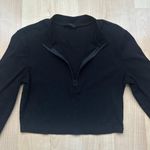SheIn Cropped Long Sleeve Quarter Zip Photo 2