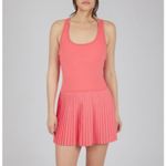 Yogalicious  Large Lux Net Motion Dress Tennis Stretch Pull-On Pleated Racerback Photo 1