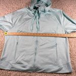 Champion  Duo Dry Light Blue Zip Up Hoodie Jacket Women's XXL Thumbholes Pockets Photo 7