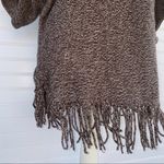 Ny Collection Fringe Batwing Poncho Top Size Medium Photo 4