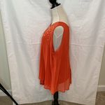 Design History 10  Rusty Orange Rhinestone Tank Flowy Size 1X Photo 1