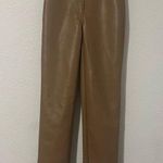Wilfred  The Melina Pant High-waisted Vegan Leather pants Size 0 Constant Camel Photo 1
