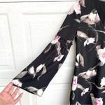 White House | Black Market Womens Dress Floral Bell Sleeve V Neck Shift Size 4 Photo 6