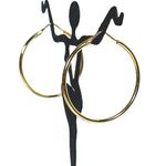 18KT 750 SOLID YELLOW GOLD HOOP EARRINGS Photo 10