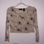 Apostrophe  Cream Floral Vintage Long Sleeve Blouse  Photo 1