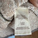 Free People Zip Up Cardigan Sweater Minimalist Brown Cotton Blend size M Photo 4