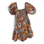 Listicle  Sammy Colorful Flower Print Puff Sleeve Dress Photo 2
